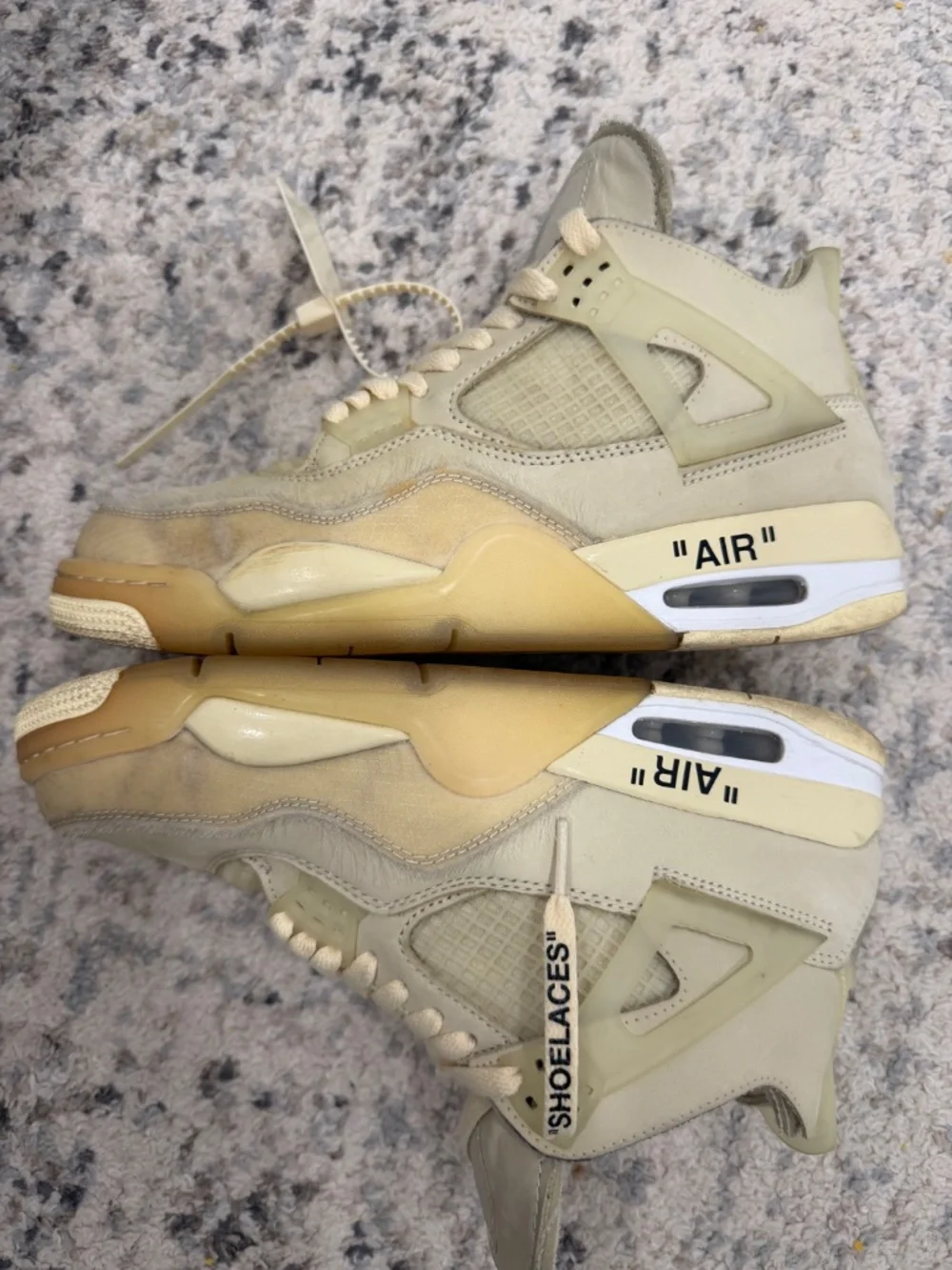 Jordan 4 OFF WHITE sails